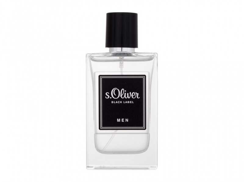 s.Oliver Juodas Label Men EDT tualetinis vanduo vyrams, 30 ml