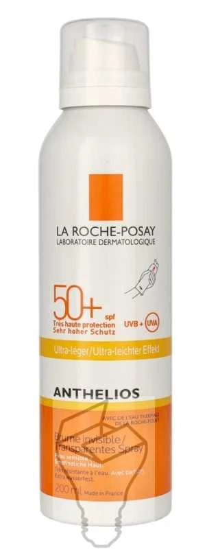 La Roche Posay Anthelios Invisible Mist Ultra Light SPF 50+ apsauginis purškiklis nuo saulės, 200 ml