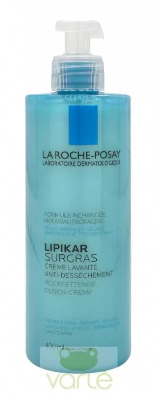 La Roche-Posay La Roche Lipikar Surgras Concentrated Shower-Kreminis kūno prausiklis, 400 ml
