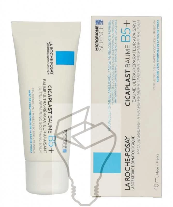 La Roche-Posay Cicaplast Baume B5+ Atkuriamasis kūno ir veido balzamas, 40 ml