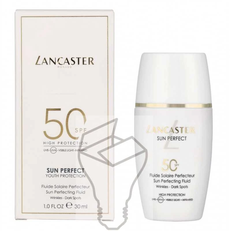 "Lancaster Sun Perfect" tobulinantis skystis nuo raukšlių ir tamsių dėmių Spf50 30ml