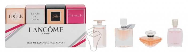 Kvepalų rinkinys moterims Lancome The Best Of Lancome Fragrances (kvepalai Idole EDP, 5 ml + kvepalai La Vie Est Belle EDP, 4 ml + kvepalai Tresor EDP, 7,5 ml + kvepalai Miracle EDP, 5 ml)