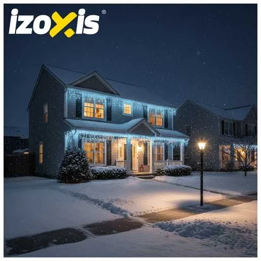 Lauko šviestuvai 300LED 15m šaunūs baltai Izoxis 26711