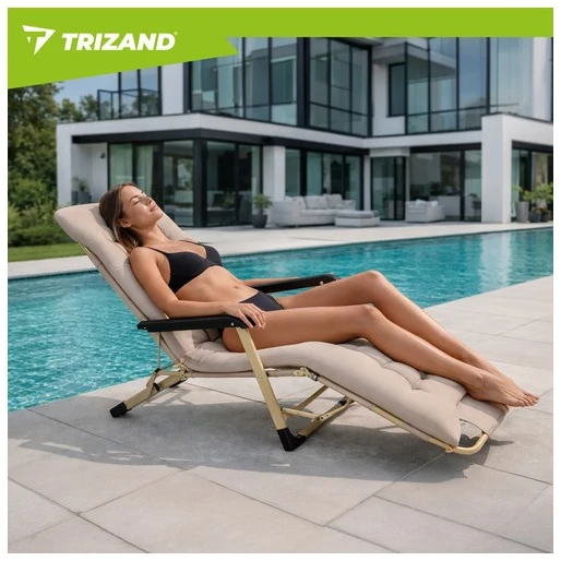 Sulankstomas sodo gultas 60x177x30cm Trizand