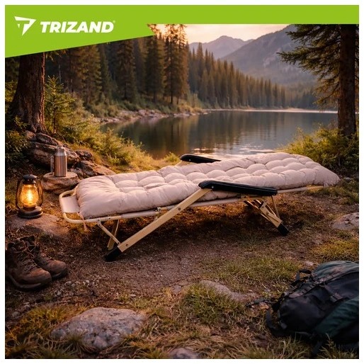 Sulankstomas sodo gultas 60x177x30cm Trizand