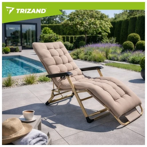 Sulankstomas sodo gultas 60x177x30cm Trizand
