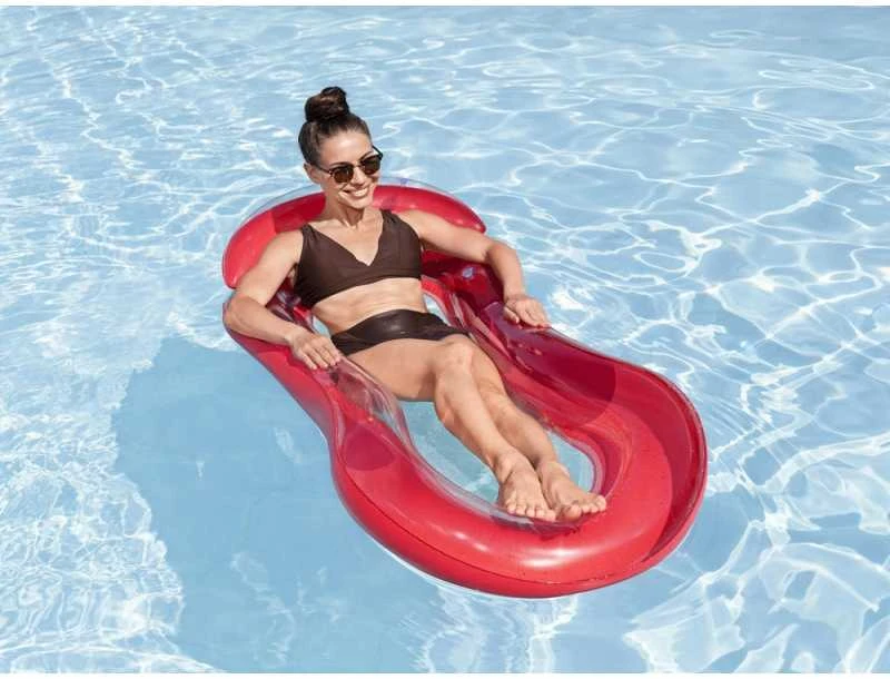 Bestway Inflatable mattress with mesh Vanduo lounger Raudonas 160cm 43103