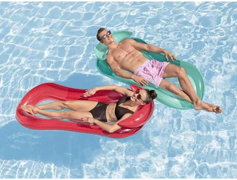 Bestway Inflatable mattress with mesh Vanduo lounger Raudonas 160cm 43103