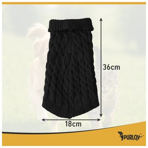 Dog/cat clothes dydis L juodas Purlov 26218