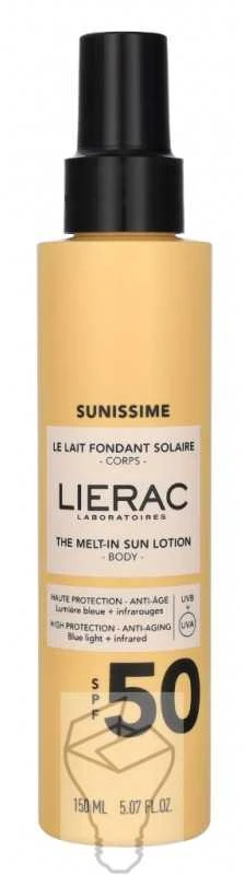 Lierac Sunissime Sun Milk SPF 50+ apsauginis pienelis nuo saulės, 150 ml