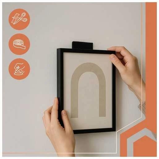 Self-adhesive Velcro tape 5mx5cm juodas Ruhhy 25806