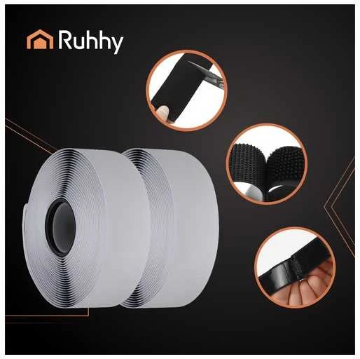 Self-adhesive Velcro tape 5mx5cm juodas Ruhhy 25806