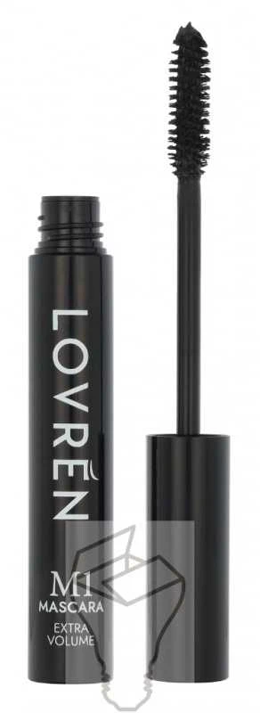 Lovren M1 Extra Volume Blakstienų tušas apimties suteikiantis blakstienų tušas, atspalvis: Juodas, 10 ml