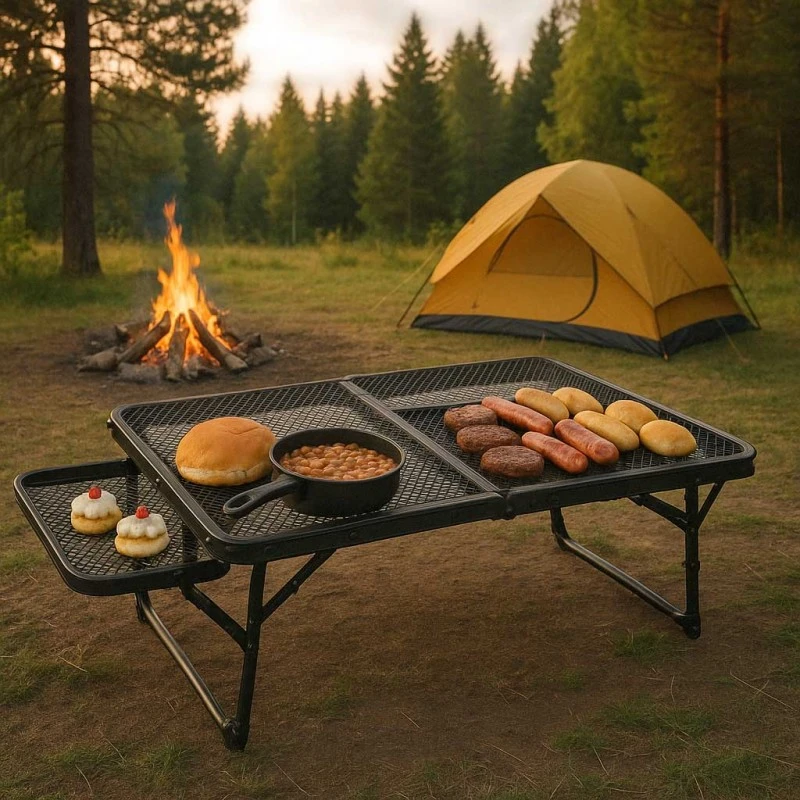 Sulankstomas turistinis stalas 88x60x40x27 cm