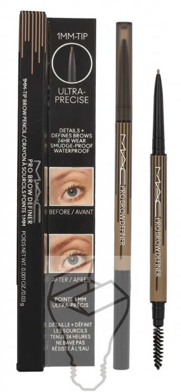 MAC Pro Brow Definer 1 Mm Tip Brow Pieštukas 24 Hour Atsparus vandeniui, 0.03 g