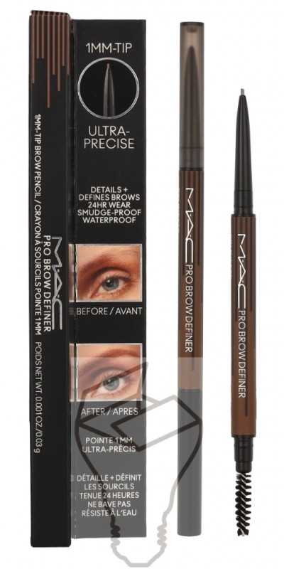 MAC Pro Brow Definer 1 Mm Tip Brow Pieštukas 24 Hour Atsparus vandeniui, 0.03 g