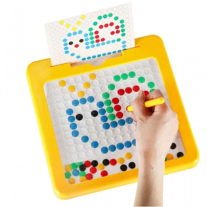 Ikonka Magnetinės montessori lentos taškai geltoni