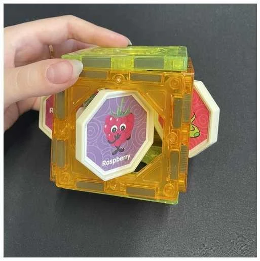 Magnetiniai blokeliai - takelis 75 vnt. Kruzzel 22684