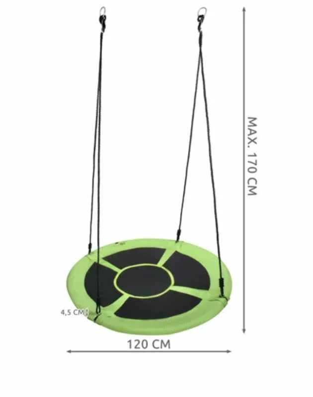 Malatec Sūpynės gandralizdžiui 100 cm žalia-juoda 23514