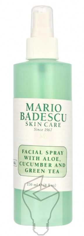 Mario Badescu veido purškiklis su alaviju, agurkais ir žaliąja arbata 236ml