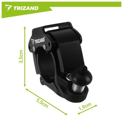 Mechaninis dviračio skambutis 7,5x4,5x2cm Trizand