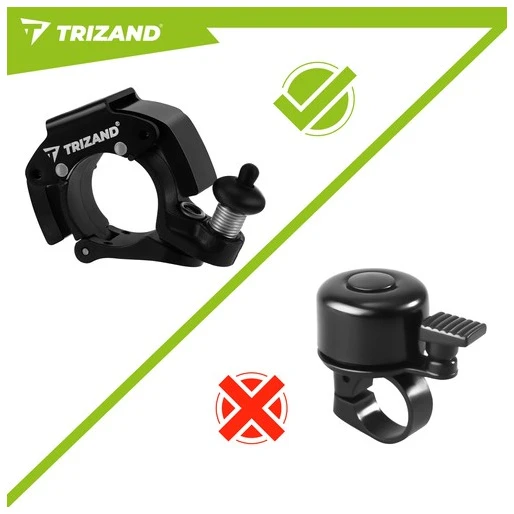 Mechaninis dviračio skambutis 7,5x4,5x2cm Trizand