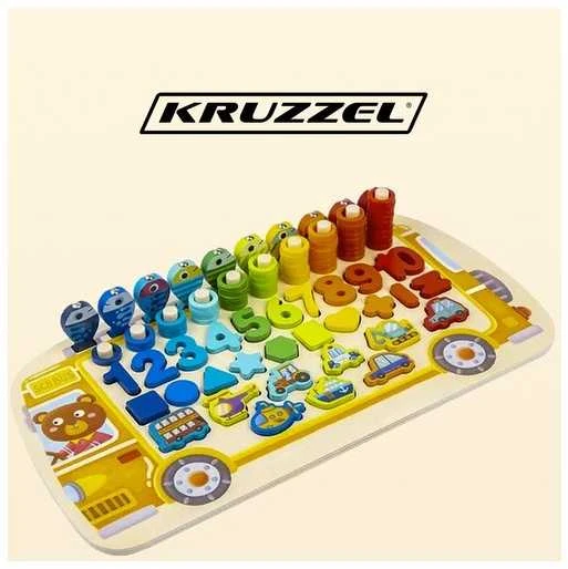 Kruzzel Medinė dėlionė - rūšiuotojas 6in1