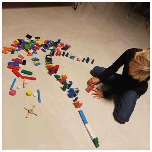 Wooden dominoes 360 pcs Kruzzel 22914