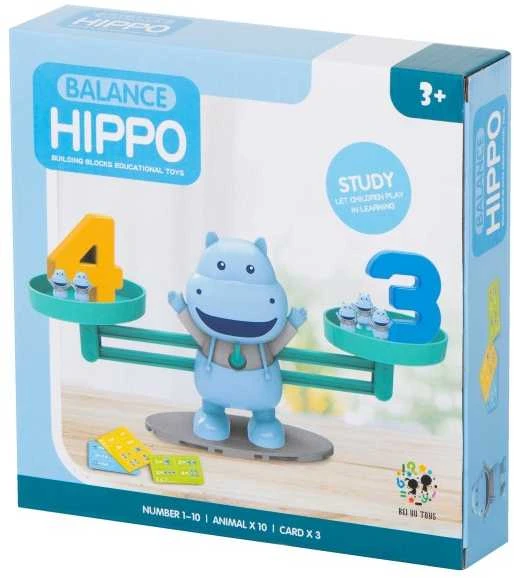 Mokomosios svarstyklės mokantis skaičiuoti hipopotamas mini