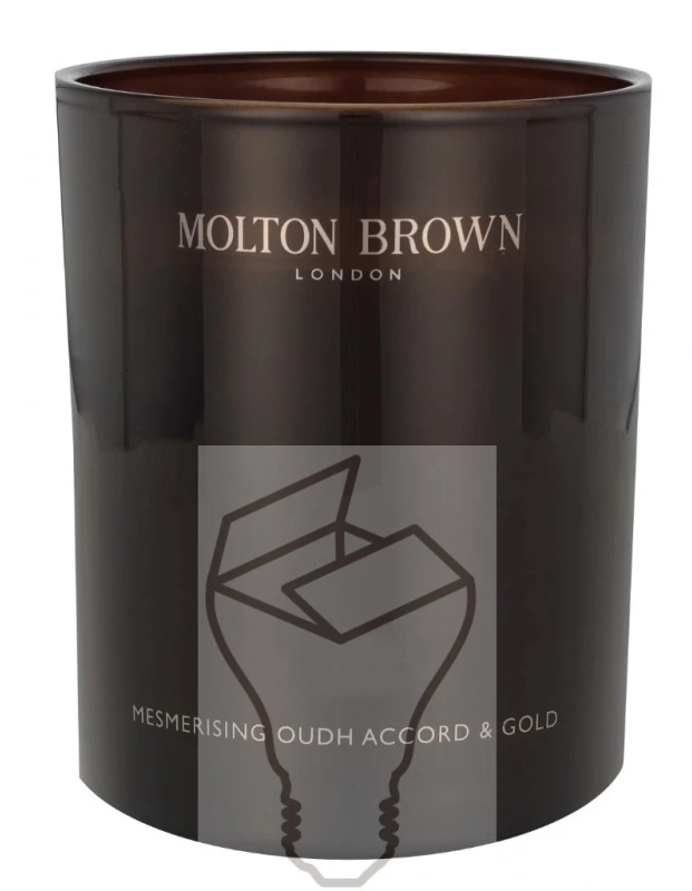 Molton Brown Mesmerising Oudh Accord & Gold Candle kvepianti žvakė, 190 g