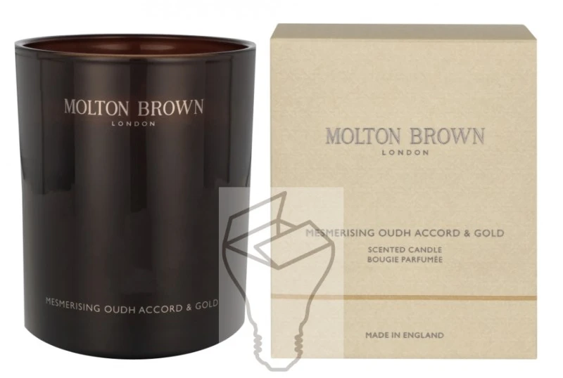 Molton Brown Mesmerising Oudh Accord & Gold Candle kvepianti žvakė, 190 g