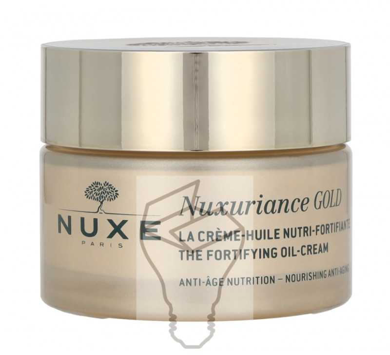 Nuxe Maitinamasis-stiprinamasis maksimaliai nuo senėjimo saugantis aliejinis kremas „Nuxuriance® Gold Nutri-fortifying oil cream ultimate anti-aging“, 50 ml