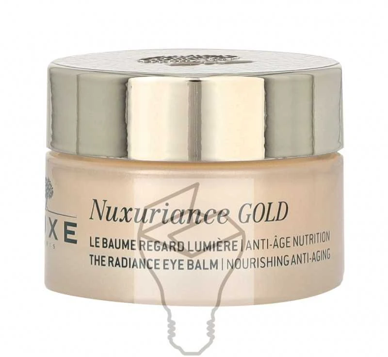 Nuxe Švytėjimo suteikiantis, maksimaliai nuo senėjimo saugantis paakių balzamas „Nuxuriance® Gold Radiance eye balm ultimate anti-aging“, 15 ml