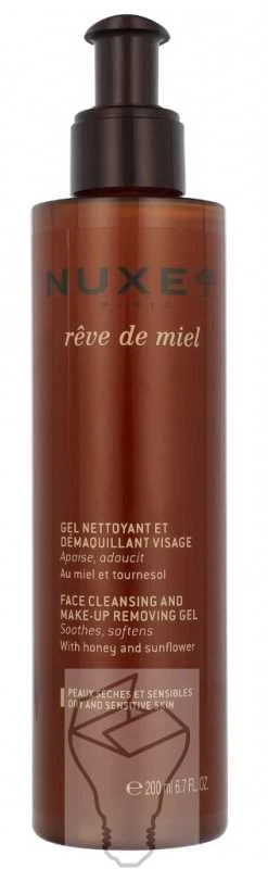 Nuxe Makiažą valanti veido želė „Rêve de Miel® Face cleansing and make-up removing gel“, 200 ml