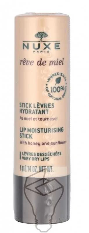 NUXE Reve de Miel Lip Moisturising Stick Lūpų balzamas moterims, 4 g