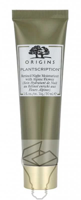 Origins Plantscription Retinol Night Moisturizer With Alpine Flower naktinis drėkinamasis kremas su retinoliu, 30 ml