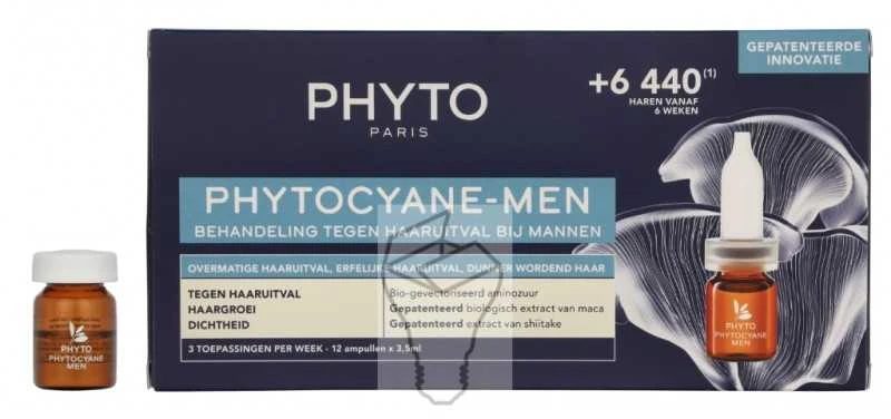 Phyto PhytoCyane progresuojančio plaukų slinkimo priemonė vyrams, 42 ml