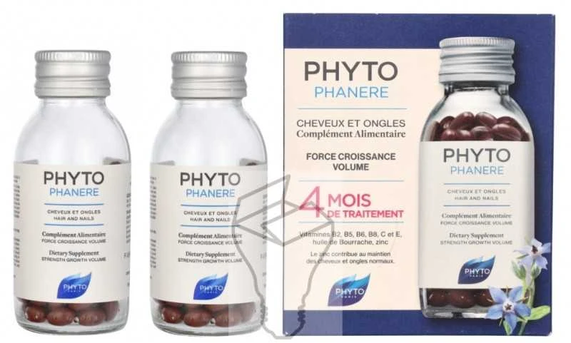 Phyto Paris Phytophanére Plaukai ir nagai 2x120 kapsulių