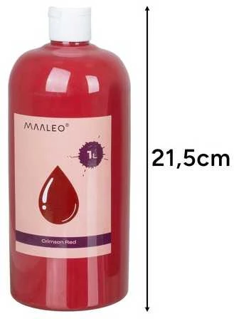 Plakatų dažai - 12 vnt. x 1 l rinkinys Maaleo 26345