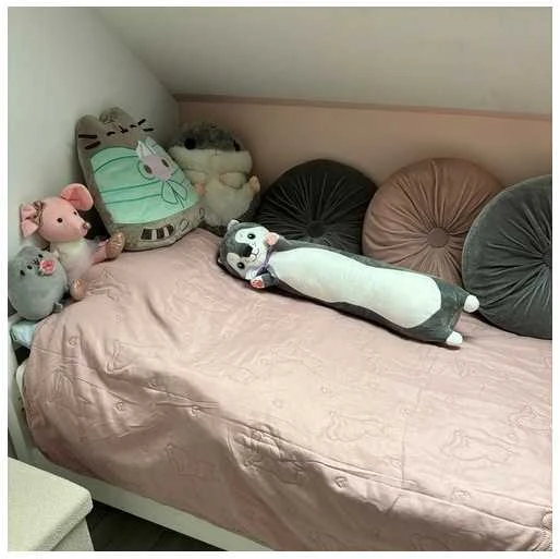 Minkštas ilgas miegojimo žaislas vaikams 70cm Kruzzel 24714
