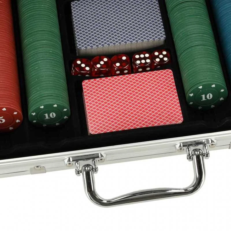 Roger Pokerio rinkinys dėkle 500 žetonų 2 kortų pakuotės