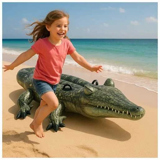 Intex Ride Ant plaukimo lentos Realistinis Gator Amžius 3+, 170 x 86 cm