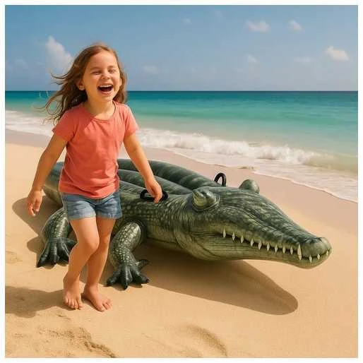 Intex Ride Ant plaukimo lentos Realistinis Gator Amžius 3+, 170 x 86 cm