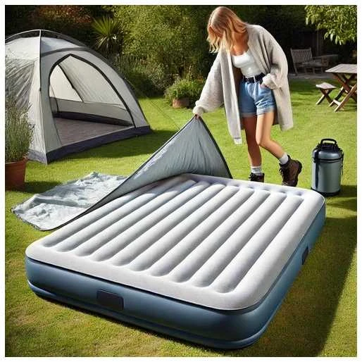 Pripučiamas čiužinys 203x152 cm su pompa dviem asmenims Intex 64118ND