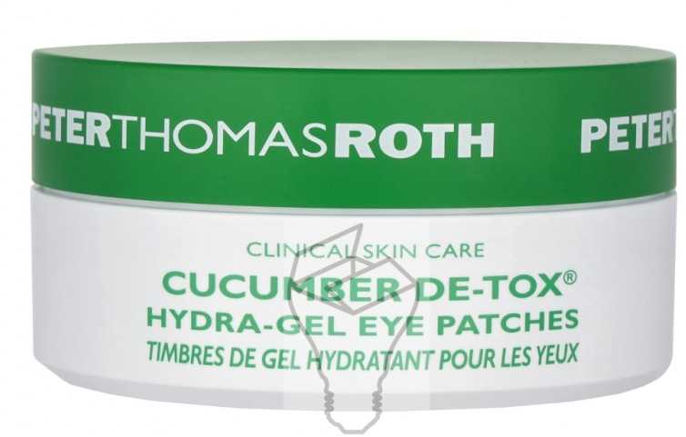Peter Thomas Roth P.T. Roth agurkų detoksikuojantys drėkinamieji geliniai paakių pleistrai, 60 vnt.