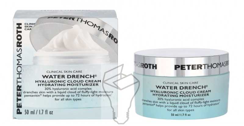 Pt Roth Peter Thomas Roth Vanduo Drench Hyaluronic Cloud Kreminis drėkinantis veido kremas, 50 ml