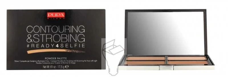 Pupa Milano Pupa Contouring & Strobing Powder Palette #002 Medium Skin, 17.5 g