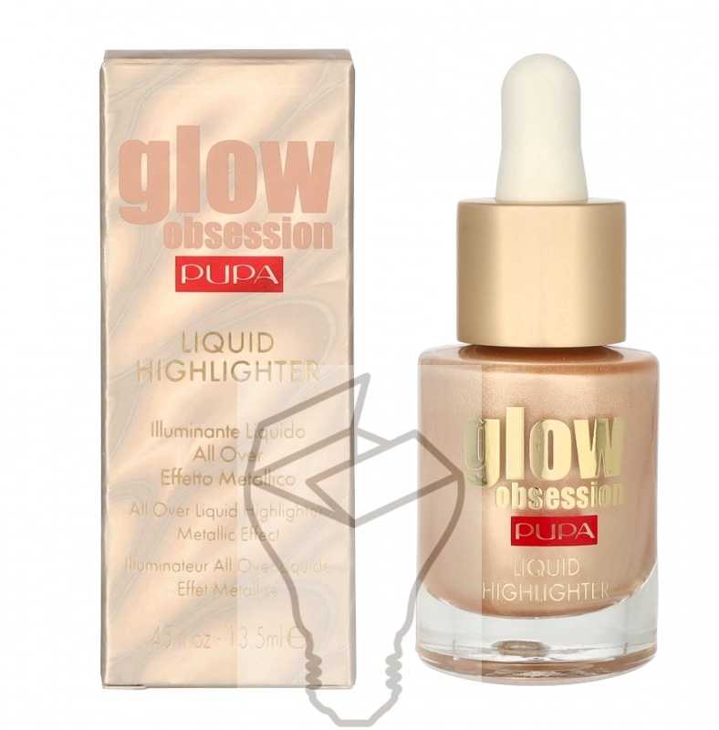 Pupa Milano Glow Obsession Liquid Highlighter 002 Moon Light, 13,5 ml
