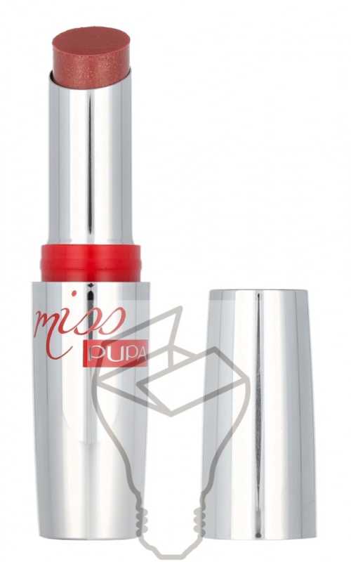 Pupa Milano Miss Pupa Itin ryškūs, krištolo efekto lūpų dažai, 2,4 ml, spalva - 600 Champagne