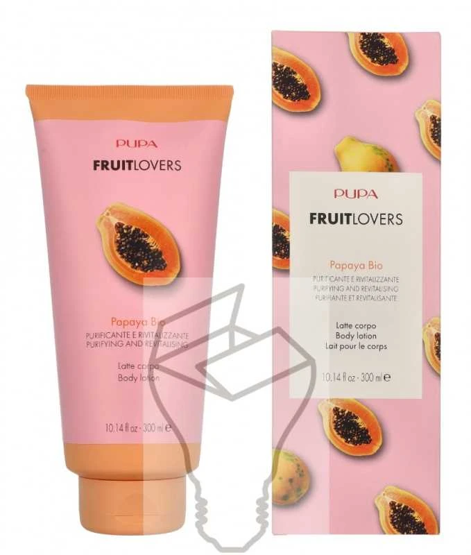 Pupa Milano Pupa Fruit Lovers Losjonas kūnui - 002 Papaya kūno losjonas, 300 ml